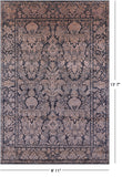 Grey Persian Tabriz Hand Knotted Wool & Silk Rug - 8' 11" X 13' 7" - Golden Nile