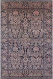 Grey Persian Tabriz Hand Knotted Wool & Silk Rug - 8' 11" X 13' 7" - Golden Nile