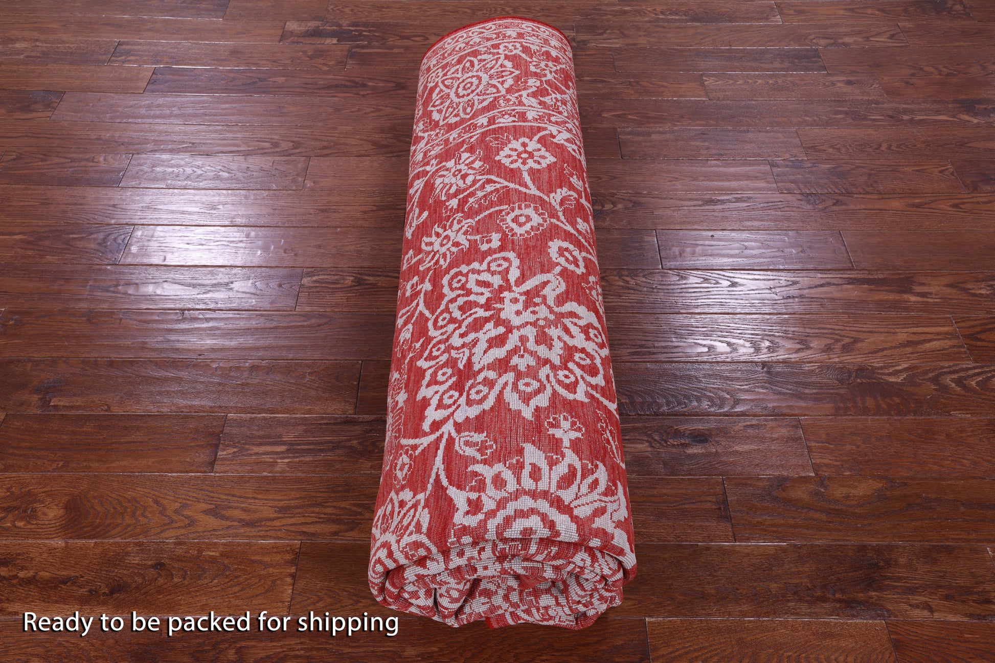 Red Persian Tabriz Hand Knotted Wool & Silk Rug - 9' 1" X 11' 11" - Golden Nile