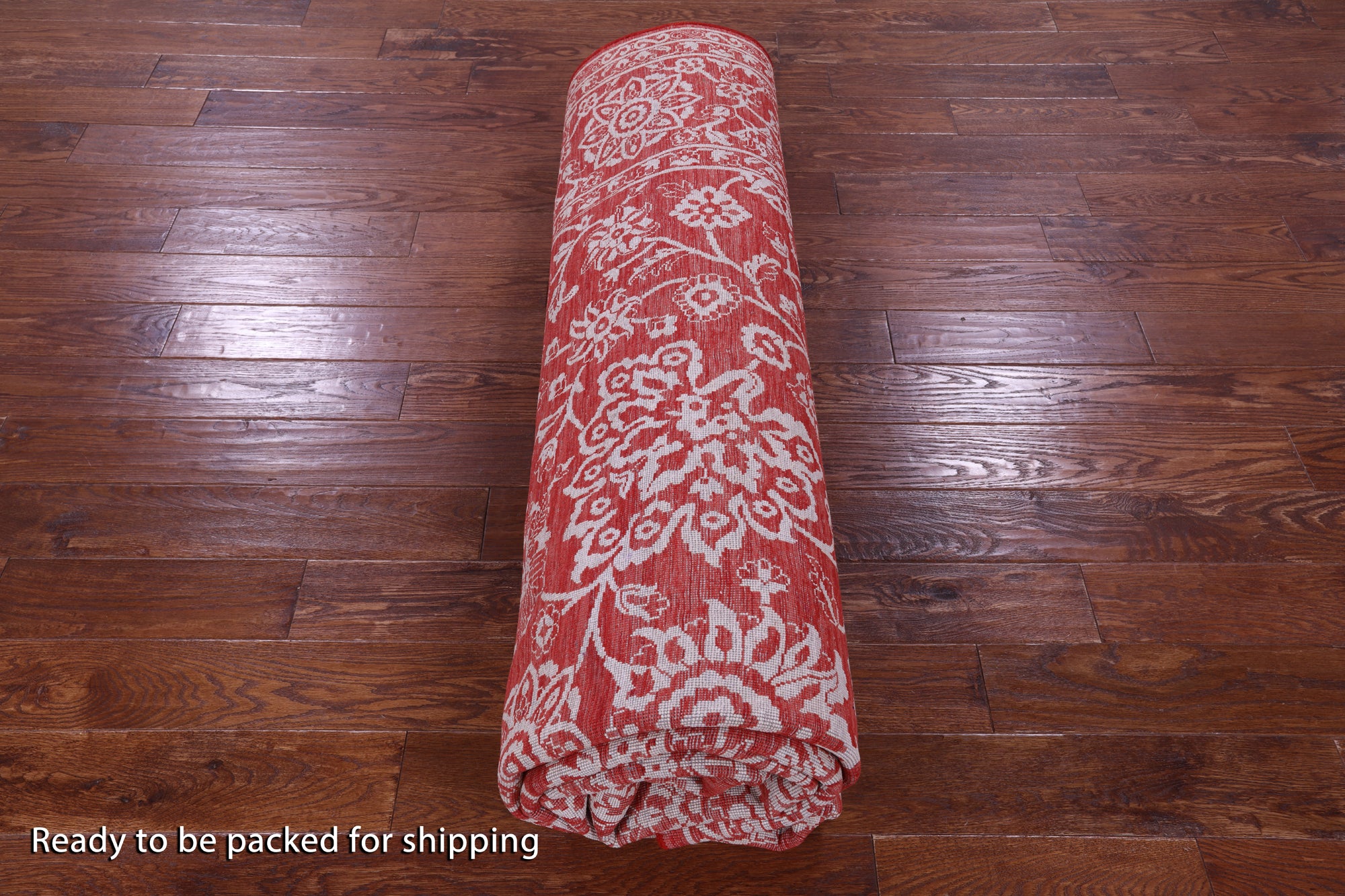 Red Persian Tabriz Hand Knotted Wool & Silk Rug - 9' 1" X 11' 11" - Golden Nile