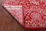 Red Persian Tabriz Hand Knotted Wool & Silk Rug - 9' 1" X 11' 11" - Golden Nile