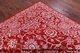 Red Persian Tabriz Hand Knotted Wool & Silk Rug - 9' 1" X 11' 11" - Golden Nile