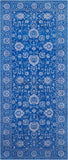 Blue Persian Tabriz Hand Knotted Wool & Silk Rug - 5' 0" X 12' 3" - Golden Nile