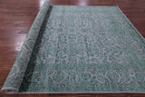 Grey Persian Tabriz Handmade Wool & Silk Rug - 9' 1" X 16' 2" - Golden Nile