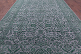 Grey Persian Tabriz Handmade Wool & Silk Rug - 9' 1" X 16' 2" - Golden Nile