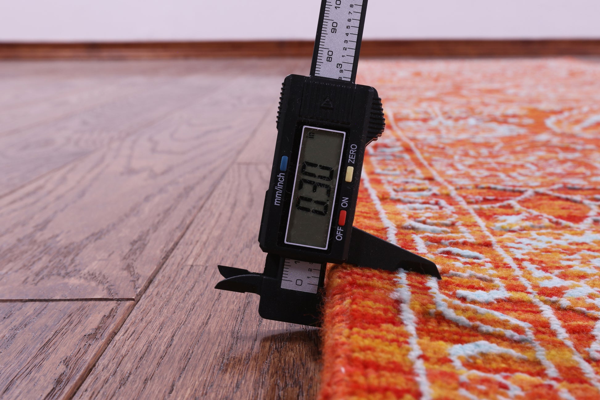 Orange Persian Tabriz Handmade Wool & Silk Runner Rug - 2' 8" X 13' 7" - Golden Nile