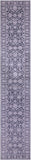 Grey Persian Tabriz Hand Knotted Wool & Silk Runner Rug - 2' 6" X 14' 1" - Golden Nile