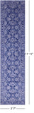 Blue Persian Tabriz Hand Knotted Wool & Silk Runner Rug - 2' 7" X 11' 11" - Golden Nile