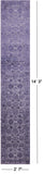 Grey Persian Tabriz Handmade Wool & Silk Runner Rug - 2' 7" X 14' 3" - Golden Nile