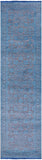 Grey Persian Tabriz Hand Knotted Wool & Silk Runner Rug - 2' 7" X 10' 1" - Golden Nile