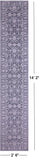 Grey Persian Tabriz Hand Knotted Wool & Silk Runner Rug - 2' 6" X 14' 2" - Golden Nile