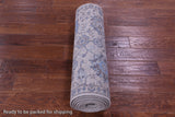 Grey Persian Tabriz Hand Knotted Wool & Silk Runner Rug - 2' 8" X 10' 2" - Golden Nile