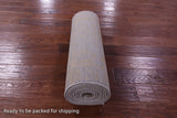 Grey Persian Tabriz Hand Knotted Wool & Silk Runner Rug - 2' 5" X 11' 11" - Golden Nile