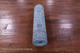 Blue Persian Tabriz Hand Knotted Wool & Silk Runner Rug - 2' 7" X 10' 2" - Golden Nile