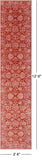 Orange Persian Tabriz Hand Knotted Wool & Silk Runner Rug - 2' 6" X 12' 0" - Golden Nile