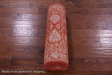 Orange Persian Tabriz Hand Knotted Wool & Silk Runner Rug - 2' 6" X 12' 0" - Golden Nile
