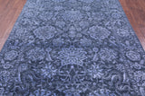Grey Persian Tabriz Hand Knotted Wool & Silk Rug - 6' 1" X 9' 2" - Golden Nile