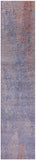 Grey Abstract Contemporary Hand Knotted Wool & Silk Runner Rug - 2' 6" X 12' 0" - Golden Nile