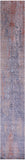 Grey Abstract Contemporary Hand Knotted Wool & Silk Runner Rug - 2' 7" X 17' 2" - Golden Nile
