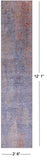 Abstract Contemporary Hand Knotted Wool & Silk Runner Rug - 2' 6" X 12' 1" - Golden Nile
