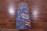 Blue Persian Fine Serapi Handmade Wool Rug - 9' 11" X 13' 11" - Golden Nile
