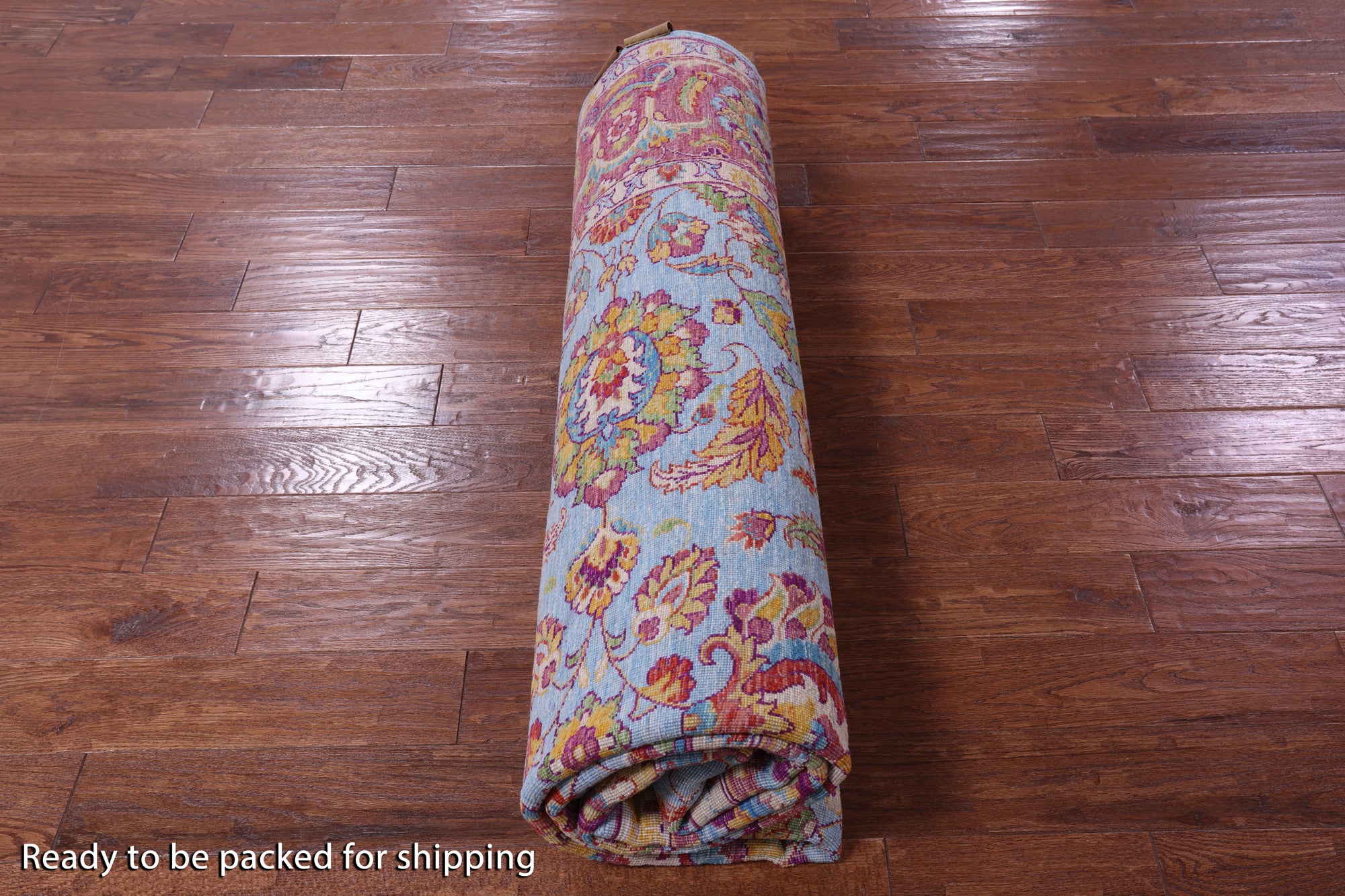 Blue Persian Tabriz Hand Knotted Wool Rug - 8' 0" X 10' 2" - Golden Nile