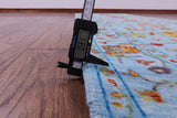 Blue Peshawar Hand Knotted Wool Runner Rug - 2' 8" X 15' 0" - Golden Nile