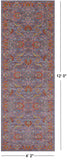 Grey Persian Tabriz Hand Knotted Wool Runner Rug - 4' 2" X 12' 0" - Golden Nile