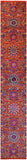Orange Persian Tabriz Hand Knotted Wool & Silk Runner Rug - 2' 5" X 16' 0" - Golden Nile