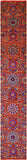 Orange Persian Tabriz Handmade Wool & Silk Runner Rug - 2' 6" X 16' 1" - Golden Nile