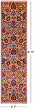 Orange Persian Tabriz Hand Knotted Wool & Silk Runner Rug - 2' 7" X 9' 11" - Golden Nile