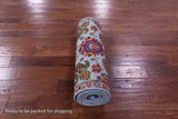 Blue Persian Tabriz Hand Knotted Wool & Silk Runner Rug - 2' 8" X 10' 2" - Golden Nile