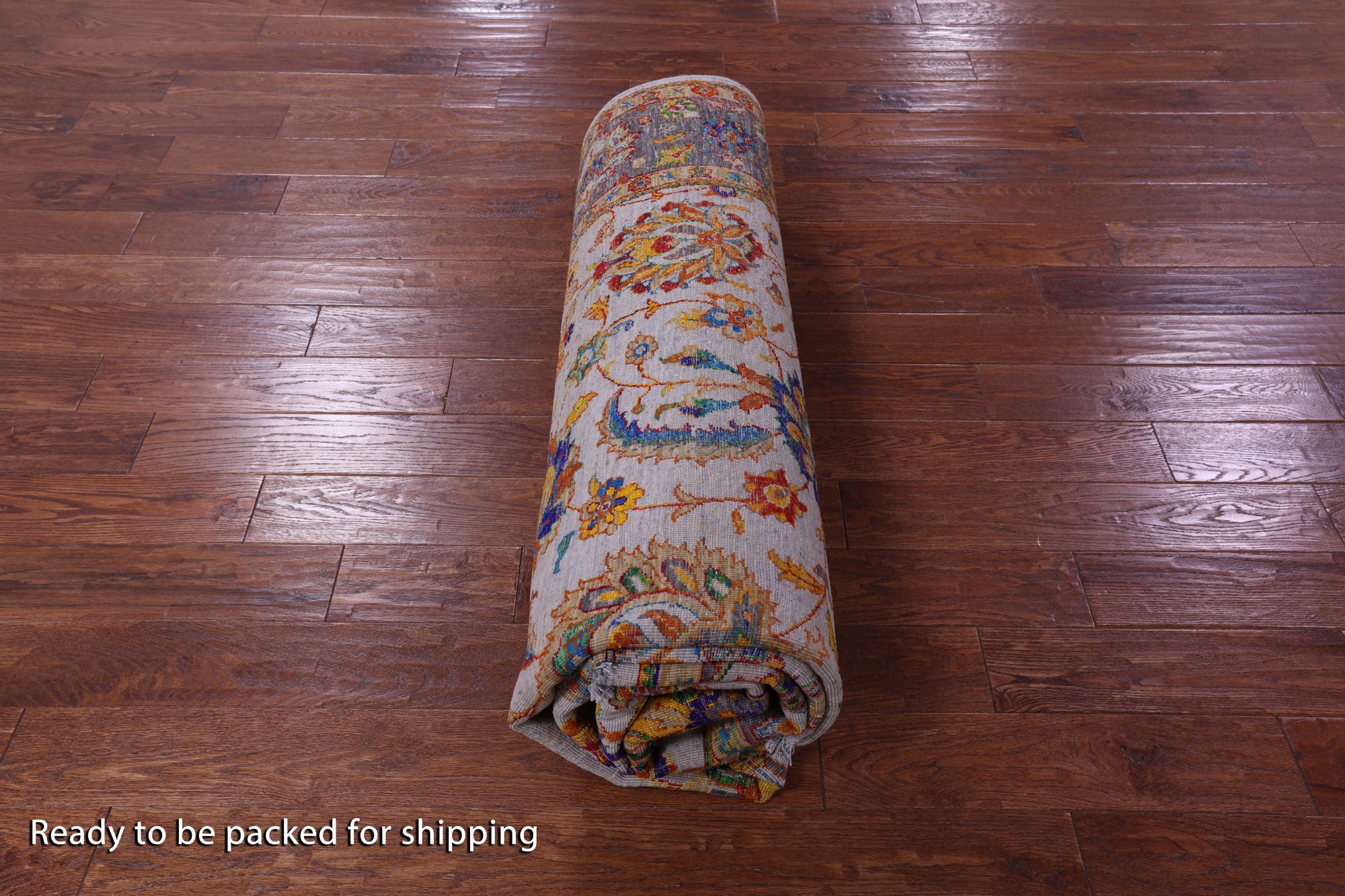 Grey Persian Tabriz Hand Knotted Wool & Silk Rug - 7' 10" X 10' 1" - Golden Nile