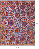 Grey Persian Tabriz Hand Knotted Wool & Silk Rug - 7' 10" X 10' 2" - Golden Nile