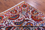 Grey Persian Tabriz Hand Knotted Wool & Silk Rug - 7' 10" X 10' 2" - Golden Nile