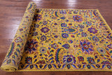 Gold Persian Tabriz Handmade Wool & Silk Rug - 5' 0" X 11' 11" - Golden Nile