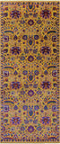 Gold Persian Tabriz Handmade Wool & Silk Rug - 5' 0" X 11' 11" - Golden Nile