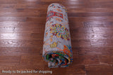 Grey Persian Tabriz Hand Knotted Wool & Silk Rug - 6' 0" X 9' 5" - Golden Nile
