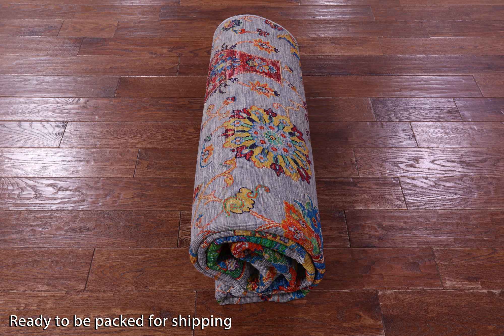 Grey Persian Tabriz Hand Knotted Wool & Silk Rug - 6' 0" X 9' 5" - Golden Nile