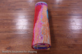Abstract Contemporary Handmade Wool & Silk Rug - 8' 11" X 12' 4" - Golden Nile