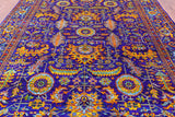 Purple Persian Tabriz Hand Knotted 100% Silk Rug - 9' 0" X 12' 4" - Golden Nile