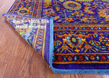 Purple Persian Tabriz Hand Knotted 100% Silk Rug - 9' 0" X 12' 4" - Golden Nile
