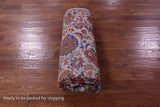 Grey Persian Tabriz Hand Knotted Wool & Silk Rug - 6' 2" X 9' 5" - Golden Nile