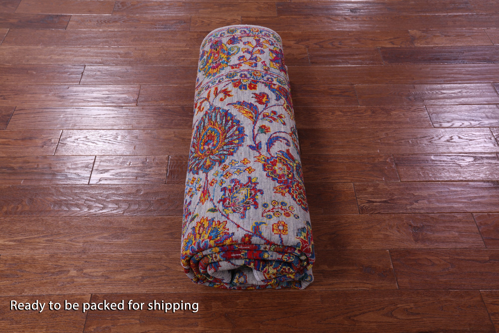 Grey Persian Tabriz Hand Knotted Wool & Silk Rug - 6' 2" X 9' 5" - Golden Nile
