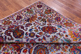 Grey Persian Tabriz Hand Knotted Wool & Silk Rug - 6' 2" X 9' 5" - Golden Nile