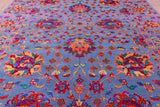 Grey Persian Tabriz Hand Knotted Wool & Silk Rug - 10' 1" X 14' 5" - Golden Nile