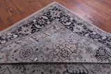 Grey Persian Fine Serapi Hand Knotted Wool & Silk Rug - 9' 1" X 12' 4" - Golden Nile