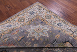 Grey Geometric Heriz Serapi Handmade Wool Rug - 8' 11" X 12' 4" - Golden Nile