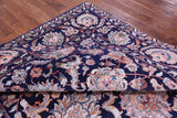 Blue Persian Tabriz Hand Knotted Wool & Silk Rug - 7' 8" X 10' 2" - Golden Nile
