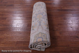 Ivory Geometric Heriz Serapi Handmade Wool Rug - 8' 2" X 10' 2" - Golden Nile